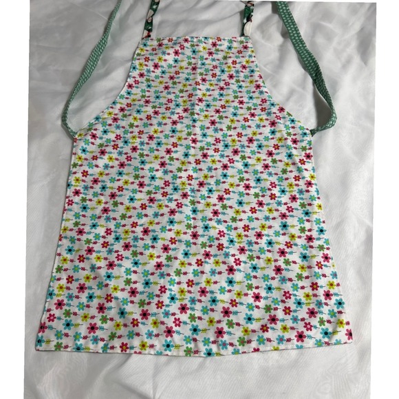 Other - Kids Reversible Apron Penguin Floral Print Cooking Baking Kitchen